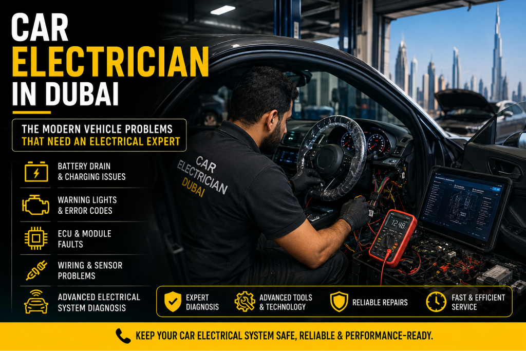 Car electrician in Dubai: the modern vehicle problems that need an electrical expert